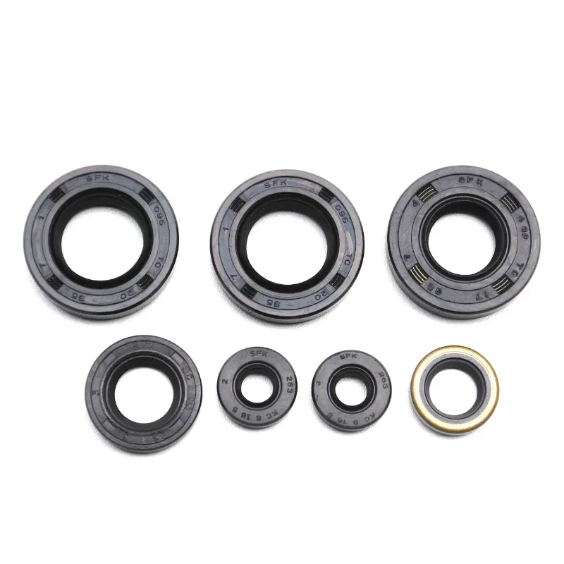 Joint spi moteur 50 à boîte adaptable Derbi 50 Senda 2006+, GPR-Gilera 50 SMT, RCR 2006+ (moteur Piaggio Euro 3) - 7 pièces
