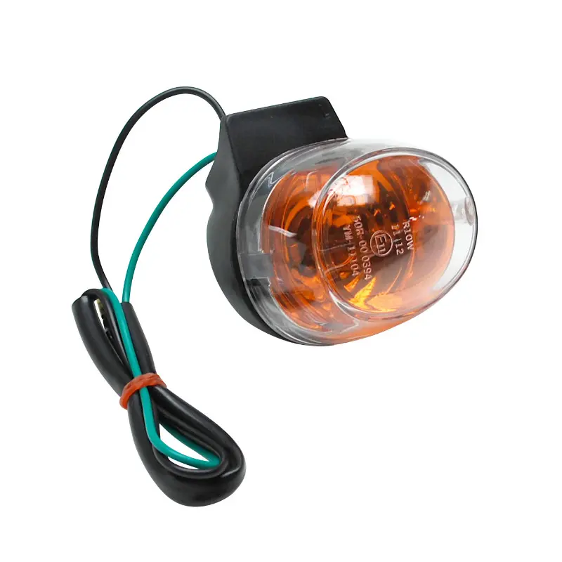 Clignotant scoot adaptable MBK 50 booster 2004+-yamaha 50 BWS 2004+-keeway 50 hurricane, focus av gauche transparent (homologue ce) (81100-b20t0-01) -selection P2R