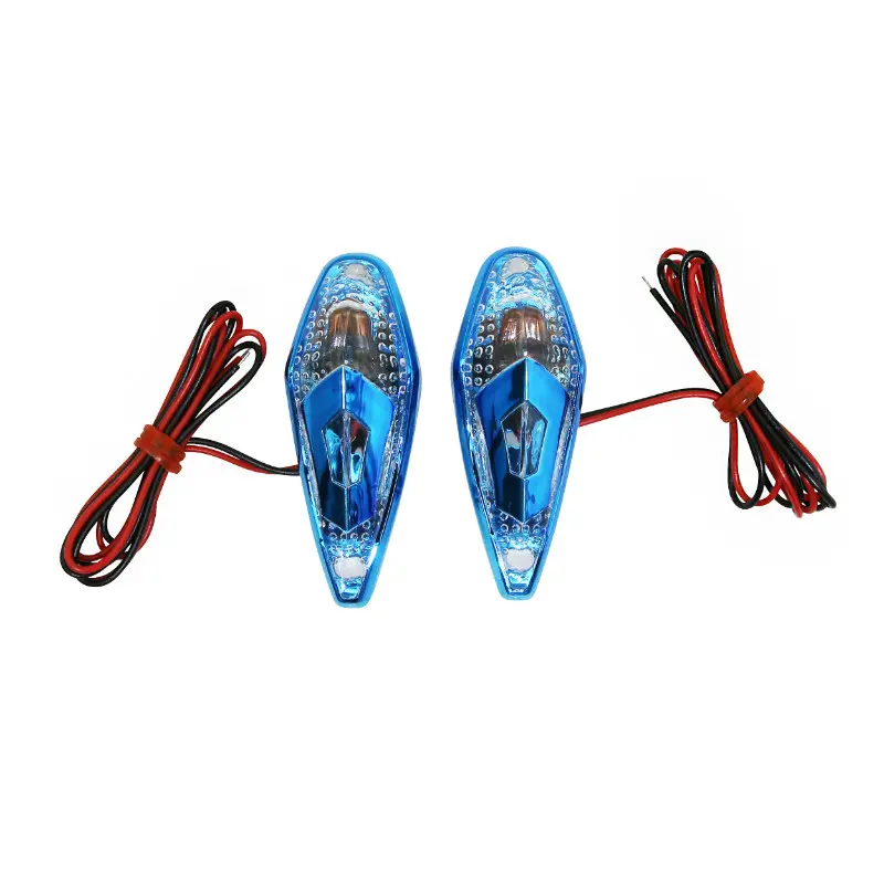 Eclairage deco Replay goutte d'eau wing transparent-bleu ampoule orange (l 62MM - h 23MM - l 18MM) (paire) **