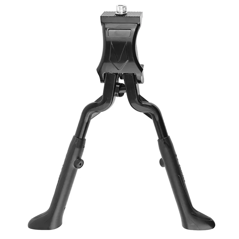 Béquille vélo double centrale Newton 24-28" réglable alu noir