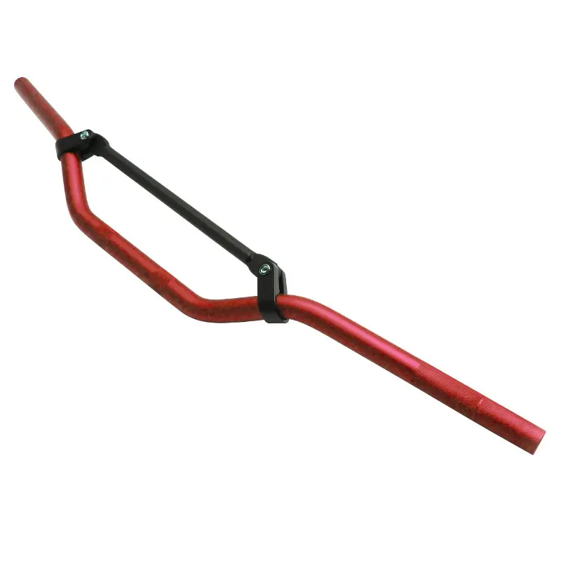Guidon Replay Cross Alu 22,2 mm L810 mm H105 mm avec barre de renfort rouge