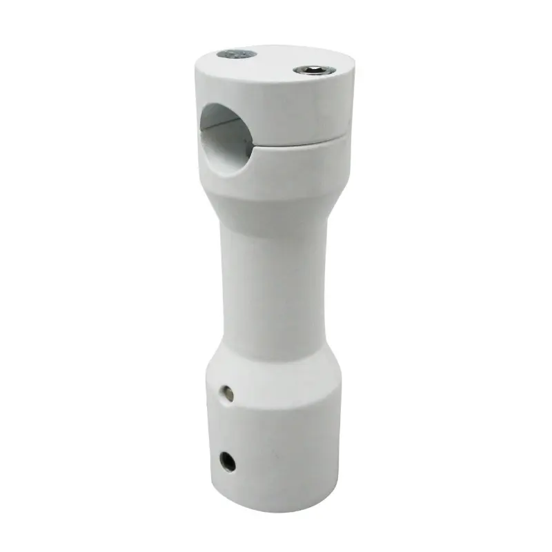 Potence Replay pour MBK 50 Booster et Yamaha 50 BWS aluminium blanc