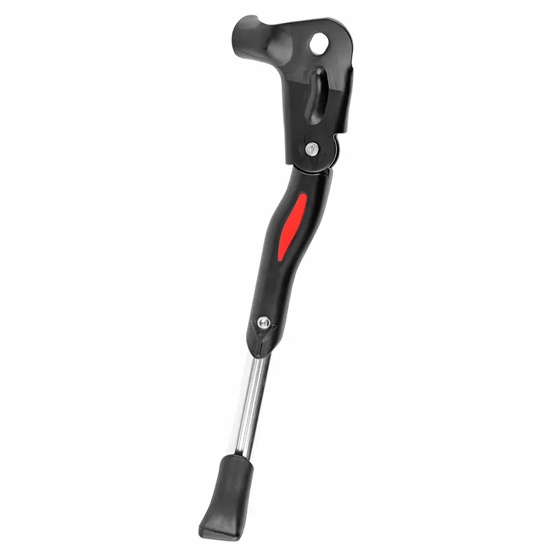 Béquille vélo latérale arrière Newton 24-28'' réglable fixation moyeu alu noir