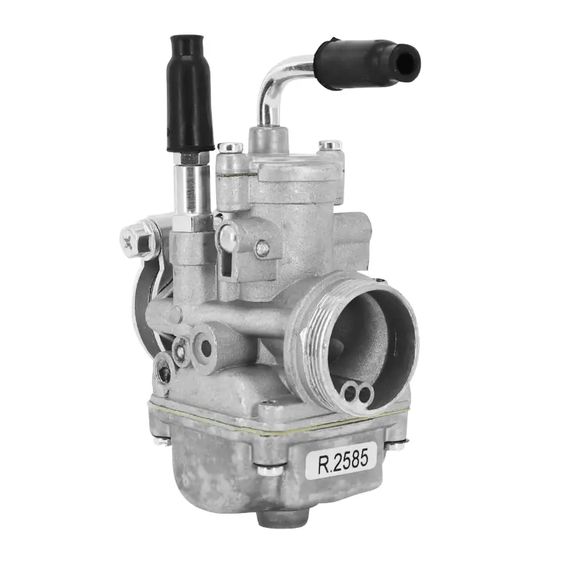 Carburateur cyclo P2R type PHBG montage rigide diam 17,5 MM cuve + couvercle de boisseau alu
