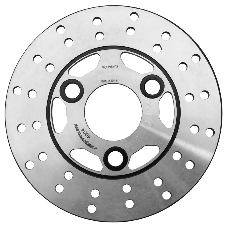 Disque de frein adaptable aprilia 50 sonic GR 1997+ av - gilera 50 easy moving 1995+ av - MBK 50 booster 2001+ av - yamaha 50 BW s 1997+ av, 50 CR z 1992+ av (ext 155MM - int 41MM - 3 trous) (DF4004A) -Newfren