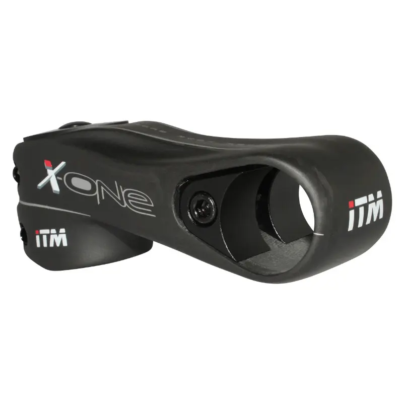 Potence route Itm x-one full carbone 31,8 l 120MM compatible 1"1-8 et 1"1-4 poids 125G.