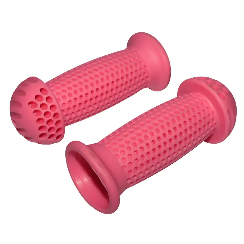 Poignée City Import enfant type champignon rose L 100 mm diam 22,2 mm (paire) P2R
