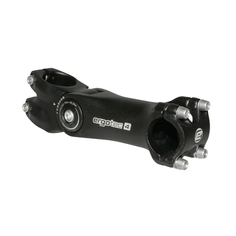 Potence VTT Ergotec réglable Octopus 2 aluminium noir 25.4 125 mm pour fourche 1"1/8