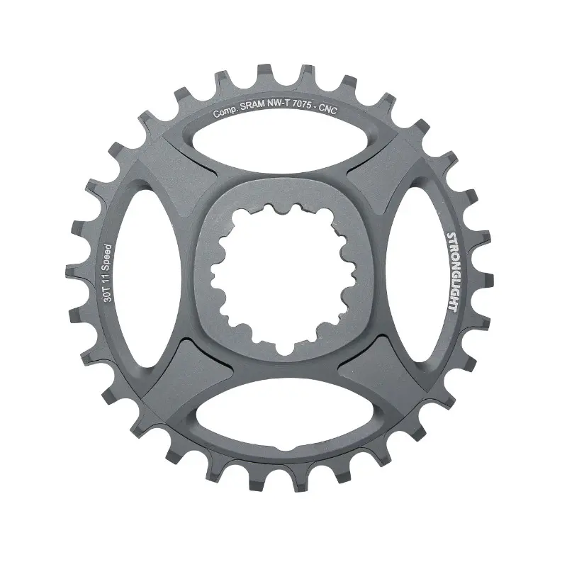 SRAM XX1-X01-X1-X0-X9용 Stronglight HT3 모노 30DTS 블랙 알루미늄 11V. 내로우 와이드 (오프셋 6MM) VTT 다이렉트 마운트 체인링