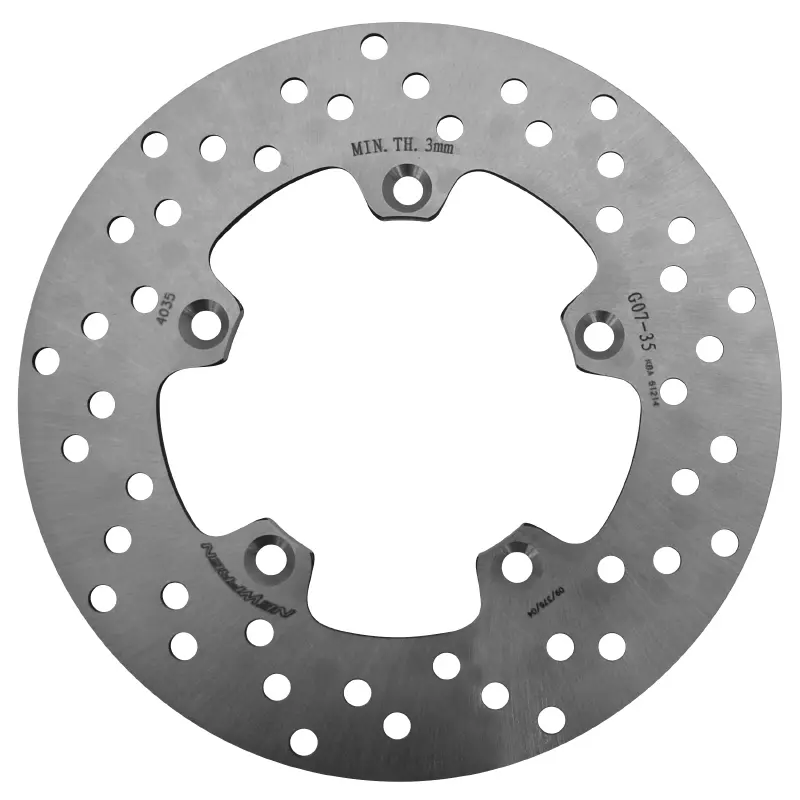 Disque de frein Newfren DF4035A adaptable MBK 125 Thunder 2001+ Yamaha 125 Maxter 2001-2002 Aprilia 50 RS 1996-2011 BMW 125 C1 1999+ (220mm ext - 102mm int - 5 trous)