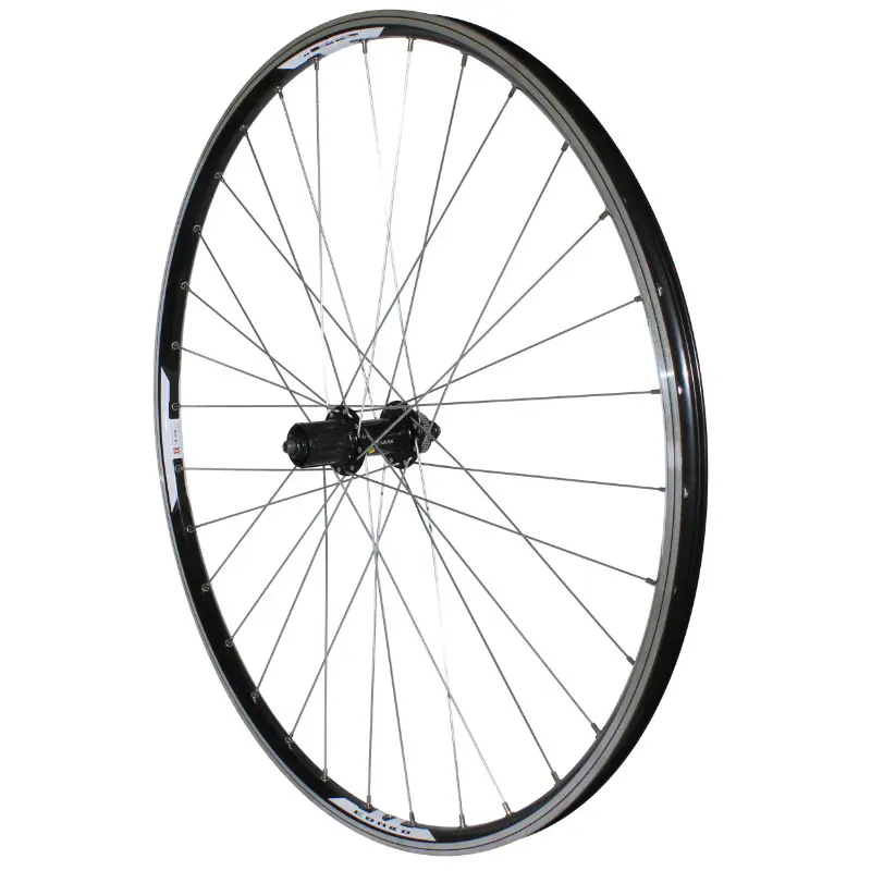 Roue VTT disque - patin blocage 29" M670 arriere noir renforce moyeu shimano acera QC400 centerlock cassette 11-10-9V jante 19C 32 rayons