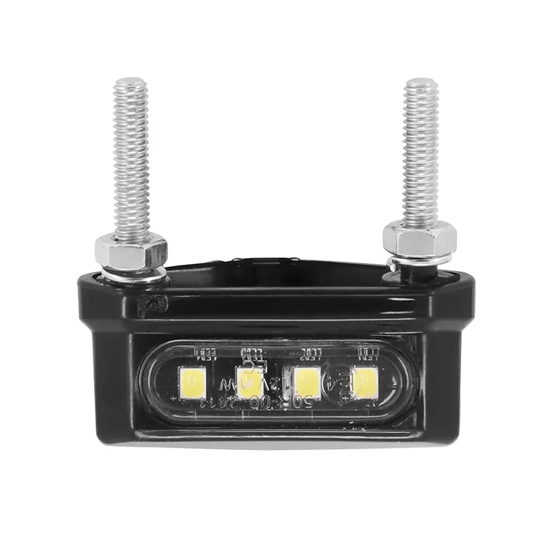 Osvětlení registrační značky Replay univerzální 4 LED SMD průhledno-černé (d 42MM - v 15MM - š 20MM) (homologováno ce)