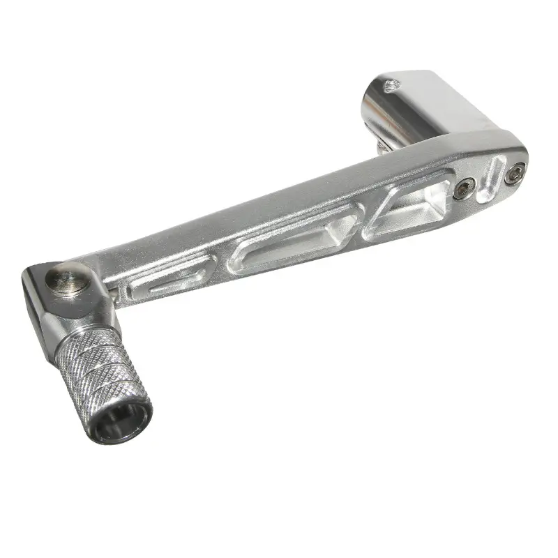 Sélecteur de vitesse adaptable Derbi 50 GPR - Aprilia 50 RS 2006+ aluminium argent pliable