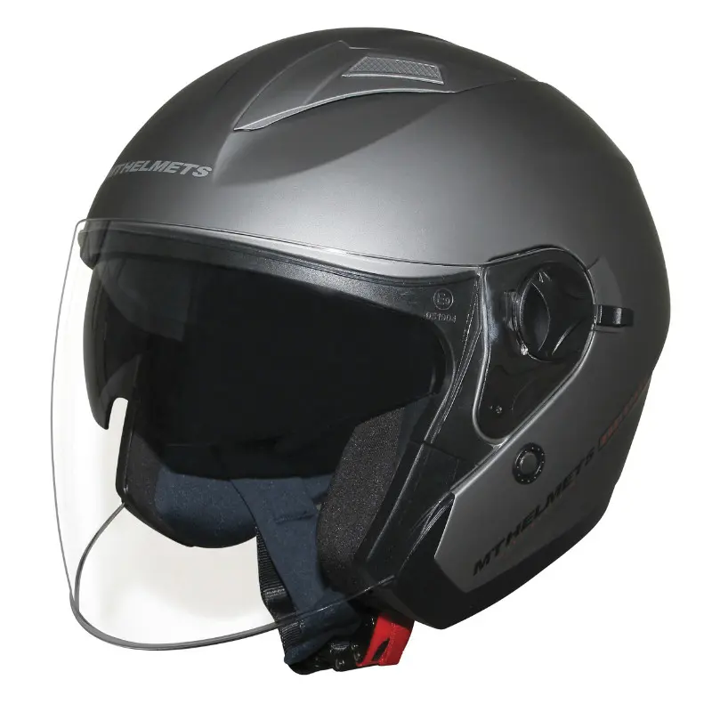 Jethelm MT Helmets Boulevard SV Doppelscheibe matt grau titan XS