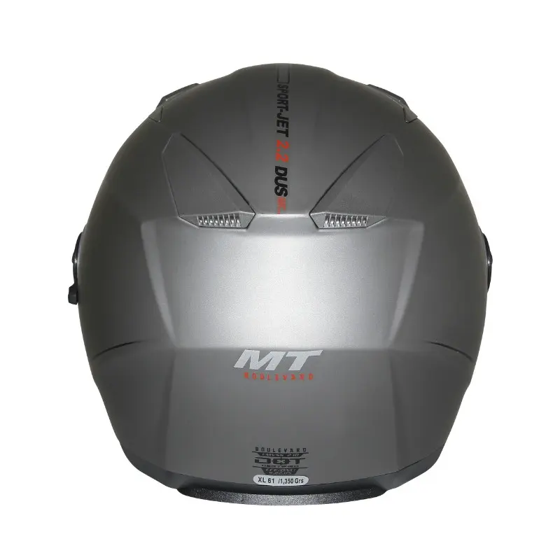 Jethelm MT Helmets Boulevard SV dubbel vizier grijs titanium mat XS — zicht 4