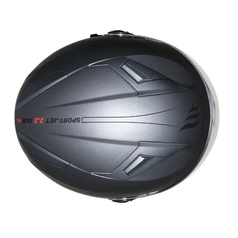 Jethelm MT Helmets Boulevard SV dubbel vizier grijs titanium mat XS — zicht 5