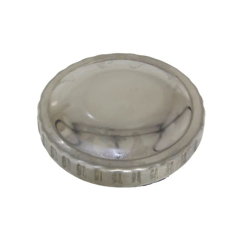 Bouchon d'essence adaptable MBK 50 Booster - Yamaha 50 BWS chrome (diam int 30 mm - diam ext 53 mm - entraxe 36 mm)