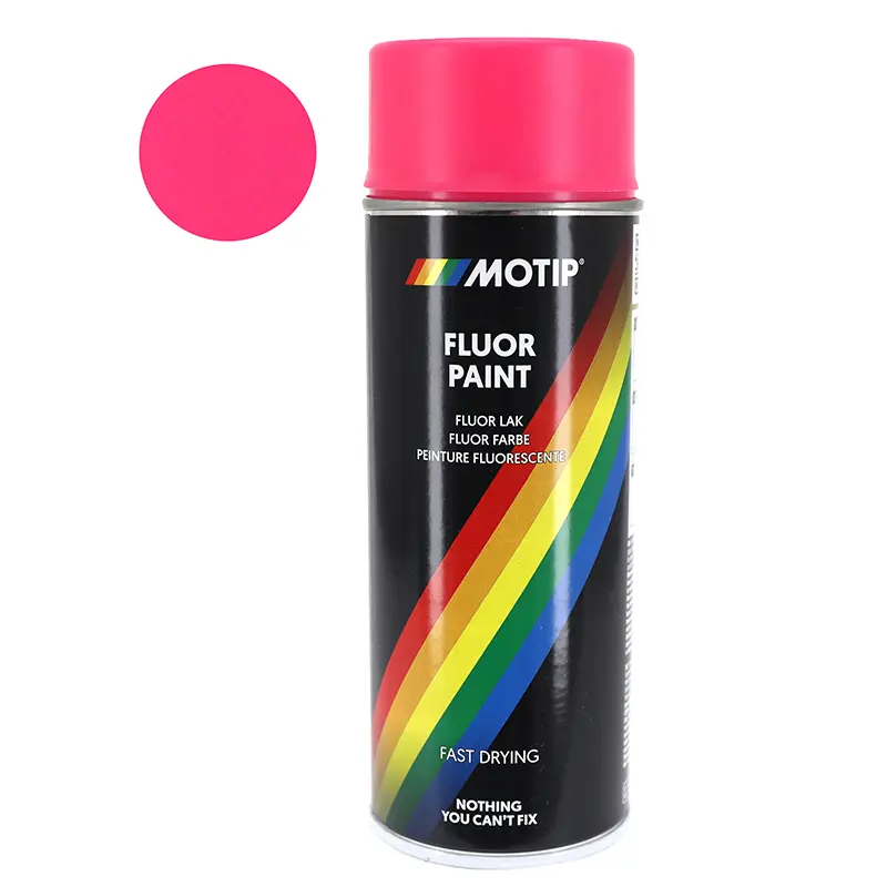 Bombe de peinture Motip Pro Fluo Rose aérosol 400 ml (04021)