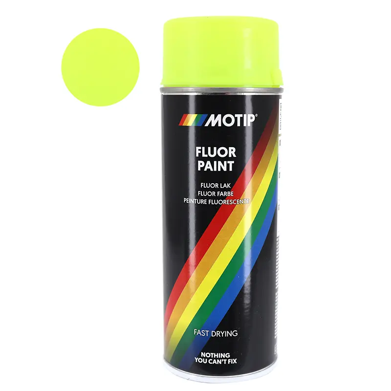 Bombe de peinture Motip Pro Fluo Jaune 400 ml (04022)