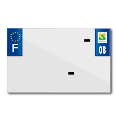 Motorradschildband 210X130 für PVC-Rohling ab. 08-EURO (stückweise verkauft)