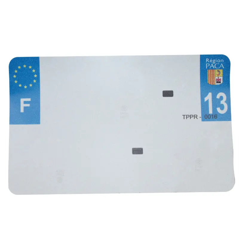 Motorrad-Kennzeichenstreifen 210X130 für PVC-Rohling T. 13-EURO (einzeln verkauft)