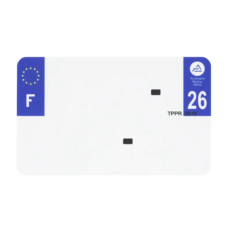 Bande plaque moto 210X130 pour PVC vierge dep. 26-EURO (vendu a l'unite)