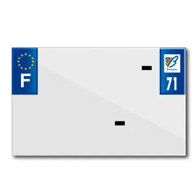 Motorradschild-Folie 210X130 für PVC blank dep. 71-EURO (wird einzeln verkauft)