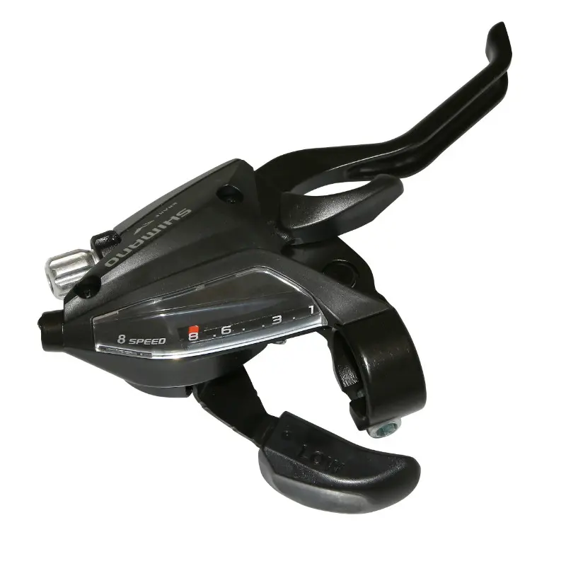 Levier-manette VTT Shimano STEF500 droit 8 vitesses V-brake 2 doigts noir