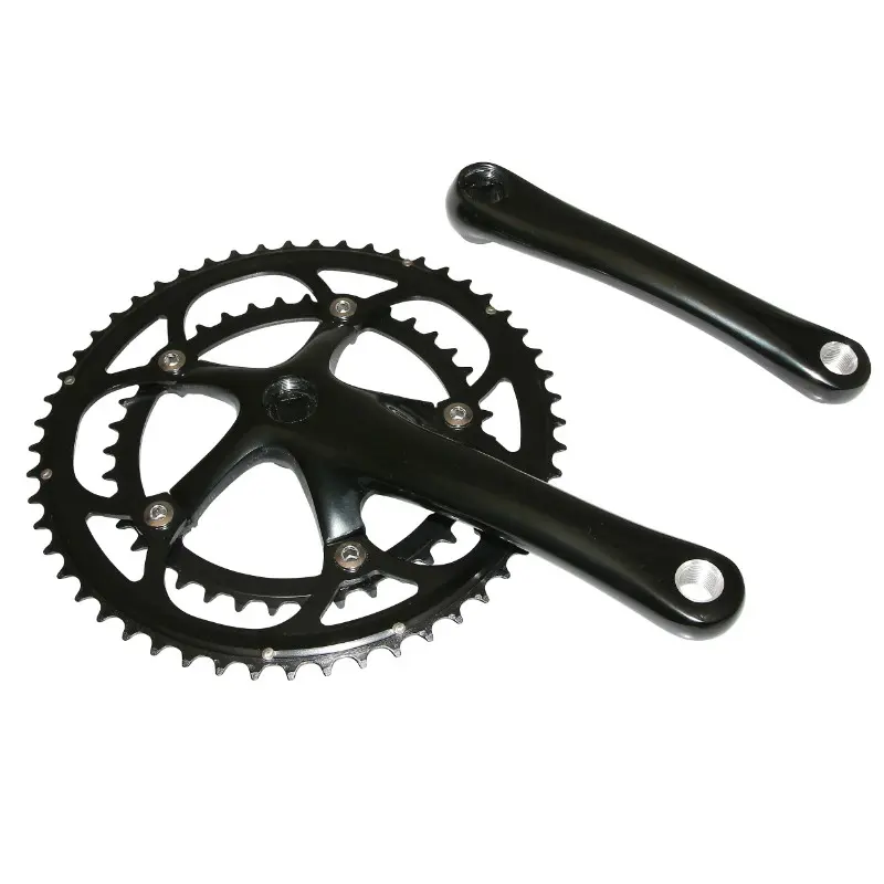 Pedalier route 9-10V. noir 172,5MM 39-53 diam.130MM pour boitier 110MM