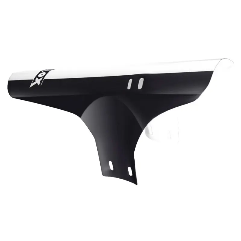 Garde-boue VTT avant Velox noir-blanc fixation fourche rilsan