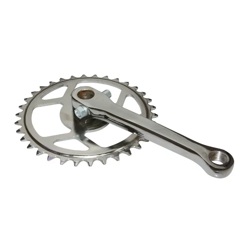 Manivelle cyclo adaptable Solex droit avec plateau Sélection P2R