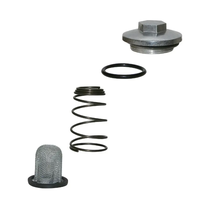 Bouchon de vidange huile scoot adaptable peugeot 50 kisbee 4T, v-clic 4T-SYM 50 orbit 4T-BAOTIAN 50 BT49QT 4T-SCOOT 50 chinois 4T GY6,139QMB (avec crepine + ressort) -P2R
