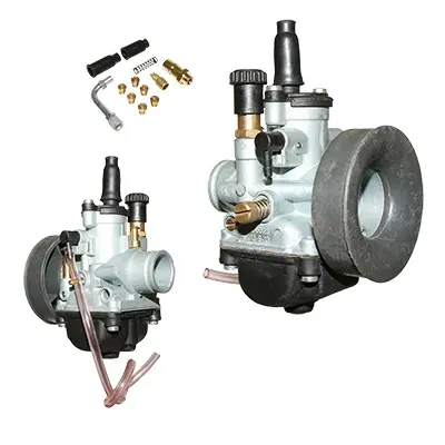 Vergaser P2R Typ PHBG flexible Montage Durchmesser 19 mm mit Schmierung, Unterdruck, manueller Choke mit Zugknopf und Kabel