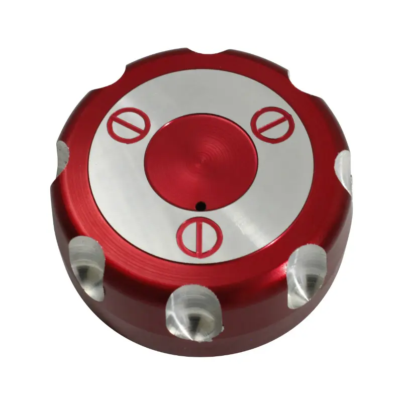 Tankdeckel Replay für Derbi 50 Senda Aluminium rot