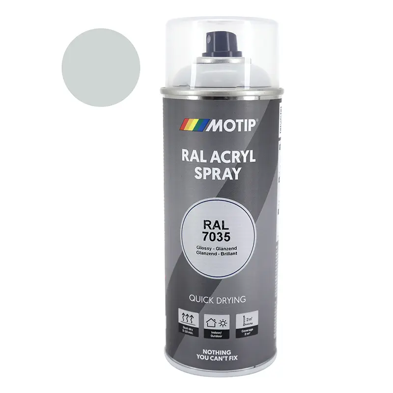 Spraydose Motip hellgrau RAL 7035 400 ml schnelltrocknend (07034)
