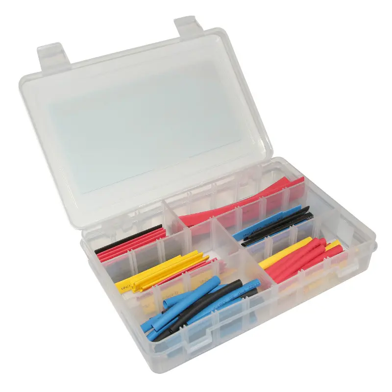 Gaine thermorétractable diamètre 5,4 à 13,5 mm assortiment 74 pièces P2R