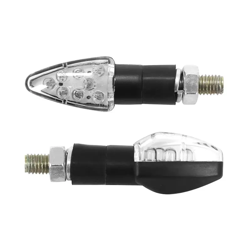Replay Micro Pfeil Blinker universell 8 LEDs transparent-schwarz (L 55MM - H 20MM - B 23MM) (CE-geprüft) (Paar)