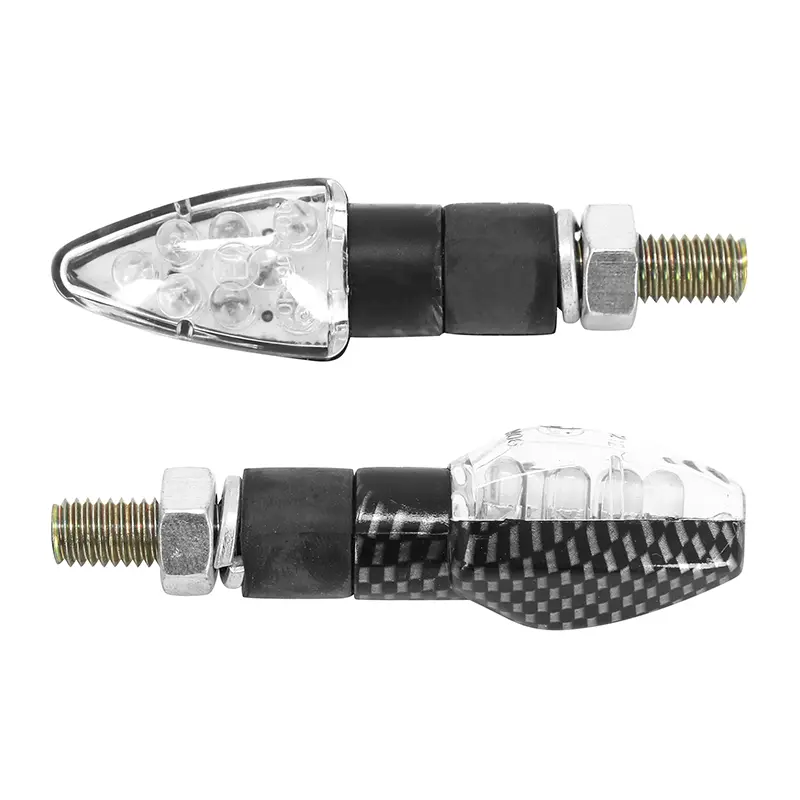 Universalblinker Replay Micro Pfeil 8 LEDs transparent-carbon (L 55MM - H 20MM - B 23MM) (CE-geprüft) (Paar)