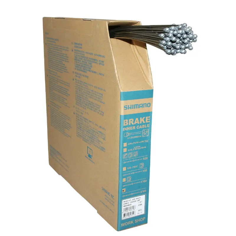 Câble de frein Shimano route acier 1,6 mm 2,05 m (boîte de 100)