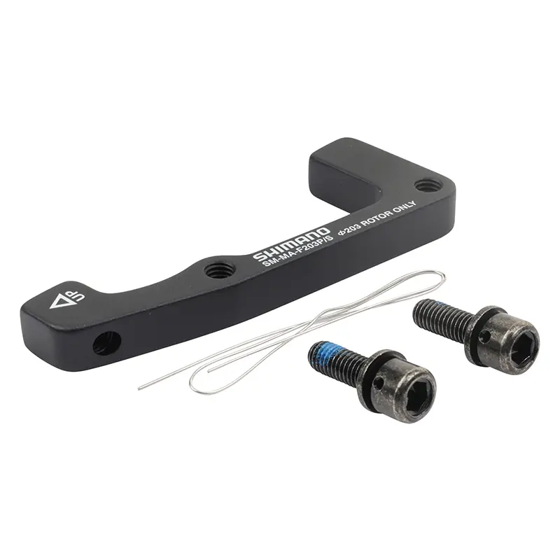 Adaptateur frein à disque VTT avant Shimano 203 mm étrier post-mount sur fourche international