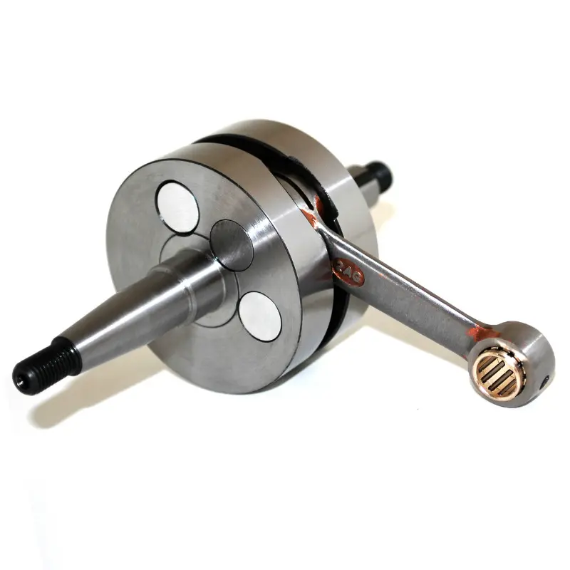 Embiellage-vilebrequin 50 a boite adaptable minarelli 50 AM6-MBK 50 x-power-yamaha 50 tzr-peugeot 50 xps-rieju 50 RS2-BETA 50 rr-aprilia 50 RS 1995+2005 (soies diam 20 - montage 2 roulements 6204) -P2R