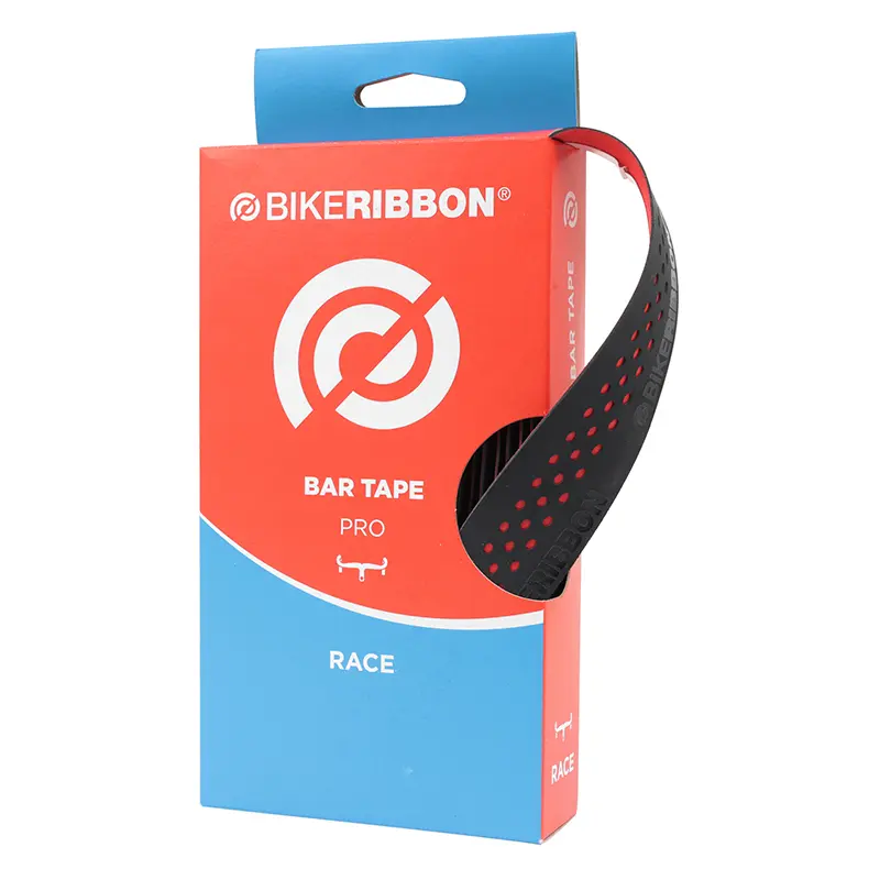 BIKERIBBON ドロップハンドル用 ハンドルテープ ブラック-レッド