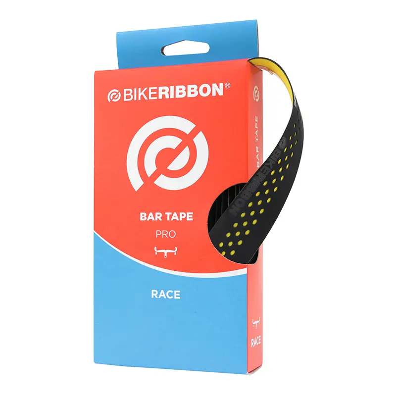 Ruban de guidon BIKERIBBON noir-jaune