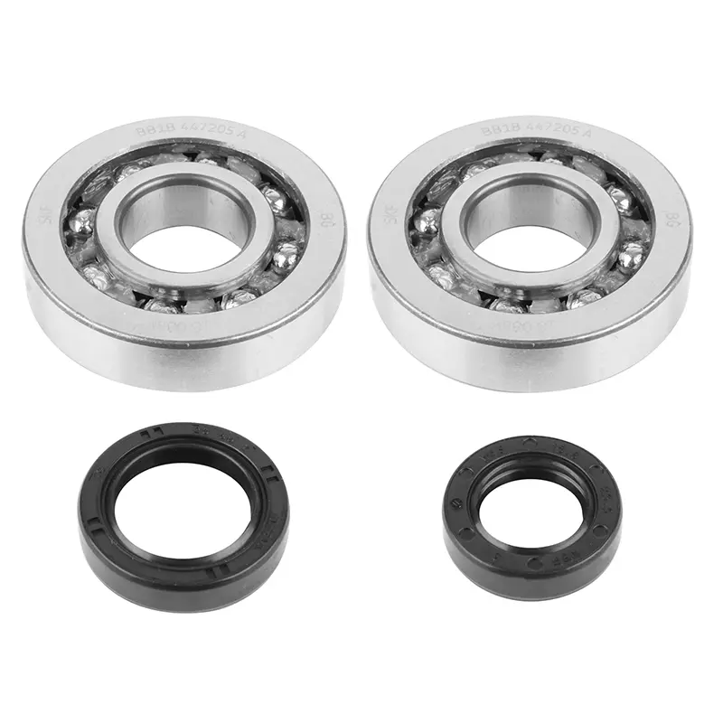 Pleuellager + Dichtung Roller Artek K1 SKF passend Peugeot 50 TKR, trekker, speedfight, vivacity, buxy, squab, zenith, elyseo (Set SC04A47CS SKF Polyamid C4 + Wellendichtring NBR)