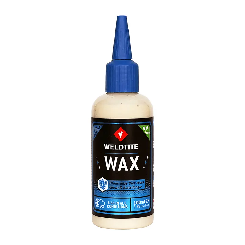 مزلق (لوبريكانت) لسلسلة الدراجة Weldtite Wax شمع جاف 100 مل مقاوم للماء