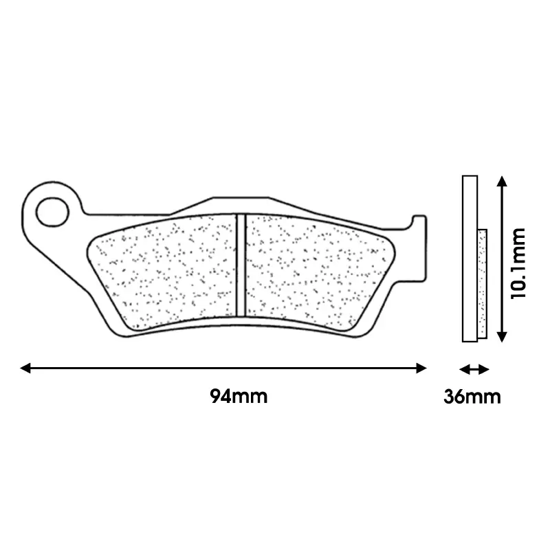 Zavorne ploščice CL Brakes za BMW R 850 R, R 850 RT, R 1100 GS, R 1100 S, R 1150 GS, R 1150 R, R 1200 GS, R 1200 R, R 1200 RS (2900 RX3 Touring metal sinter) — pogled 2