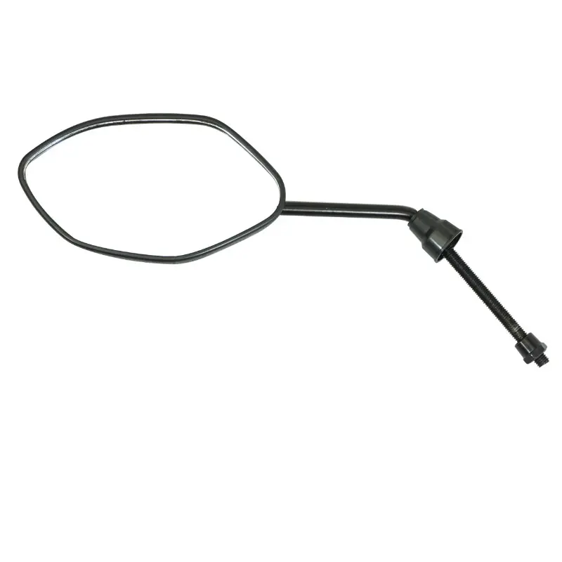 پی ٹو آر اوول بلیک لیفٹ سائیڈ مرر 8MM قطر بلاک ایبل — 2 ویو