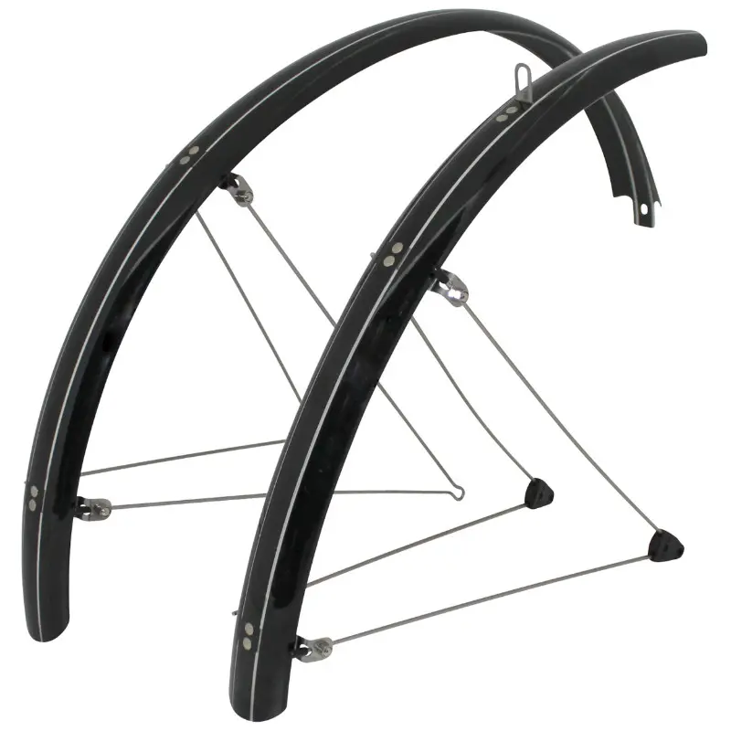 Garde-boue VTT 26'' Stronglight Country 54 mm noir (paire) avec fixation tringles inox
