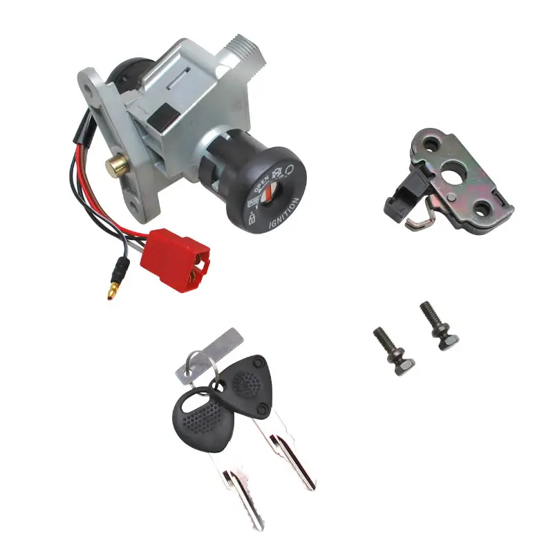 Contacteur à clé P2R MBK 50 Ovetto 2003-2007 / Yamaha 50 Neos 2003-2007 5 fils avec serrure de selle