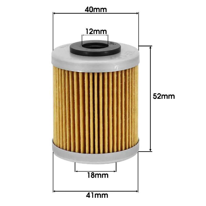 Ölfilter HIFLOFILTRO HF157 passend für KTM 250-400-450-520-525 EXC, 690 Duke, 450-525 SMR, 690 Supermoto, 400-450 SX - Beta 250-400-450-525 RR (41x52mm) — Ansicht 5